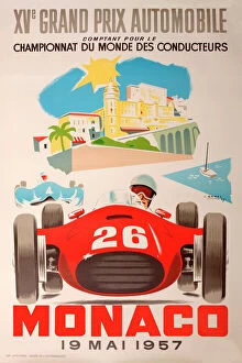 Stylish Collection: Monaco Grand Prix Poster - 1957