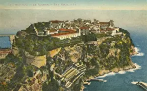 Monaco Prints: Monaco - Monte Carlo - The Rock