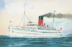 Bannister Prints: Mona's Queen, Isle of Man Steam Packet Company