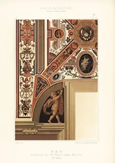 Xvi Jahrh Prints: Monastery courtyard in Saint Mary above Minerva, 16th century