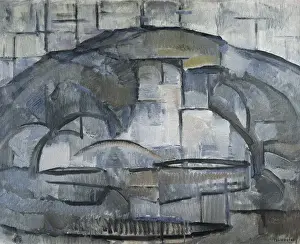 Abstract Prints: Mondrian, Piet (1872-1944). Landscape. 1911 - 1912