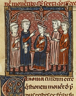 Municipal Collection: Money agreement. Illustration from Decretum