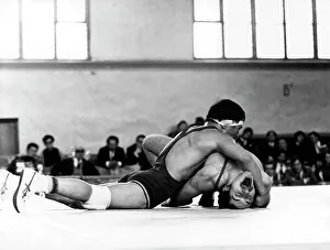 Wrestlers Prints: Mongolian wrestlers