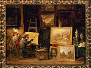The Monkey Painter, ca. 1660, by David Teniers the Younger