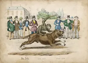 Faster Prints: Monkey Rides a Dog / 1845