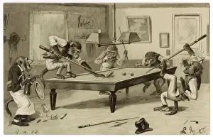 Monkeys Play Billiards