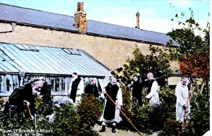 Coalville Prints: Monks at Work, Mount St Bernhards Abbey, Leicestershire