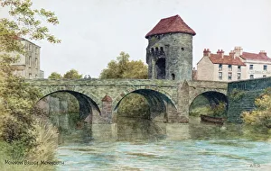 Monnow Bridge, Monmouth, Wye Valley, South Wales
