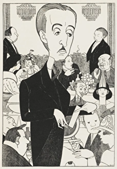 Monsieur Luigi in his restaurant
