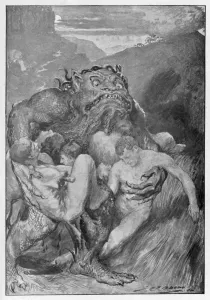 Monsters Prints: Monster Abducts Victims