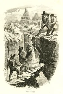 Mountaineering Gallery: Mont Blanc, France -- people mountaineering