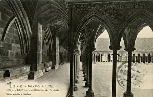 Images Dated 1st July 2016: Mont-St-Michel Abbey, France - cloister