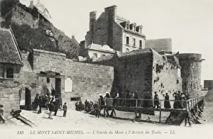 Mont St Michel, France - Entrance by Train terminus