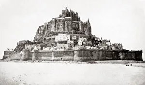 Mont St. Michel, Normandy, France, c. 1870 s