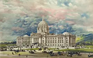 Montana Prints: Montana state capitol building