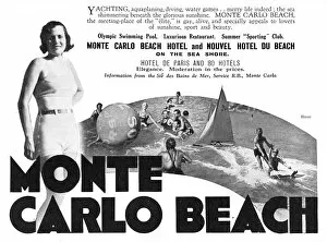Images Dated 2nd September 2015: Monte Carlo advertisement, 1932