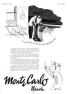 Gaming Prints: Monte Carlo advertisement, 1935