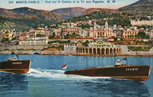 Monaco Prints: Monte Carlo - Casino & Tir aux Pigeons