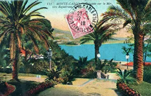Dazur Prints: Monte-Carlo - the route to the sea towards Roquebrune
