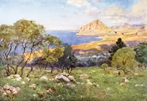 Monte Cofano from Portarella, Trapani, Sicily, Italy