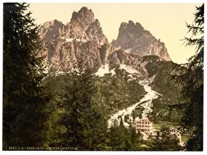 Monte Cristallo with Tre Croci, Tyrol, Austro-Hungary