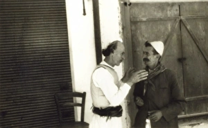 Images Dated 10th May 2011: Two Montenegrin men share a joke