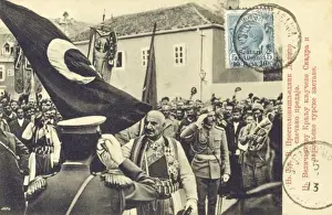 Montengro - Cetinje - Presentation of flags to the King