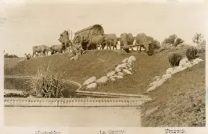Uruguayan Prints: Montevideo, Uruguay - La Carreta sculpture