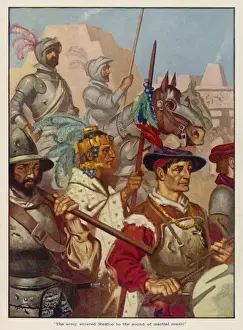 Montezuma Prints: Montezuma & Spanish