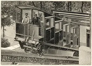 Funiculaire Prints: Montmartre Funicular