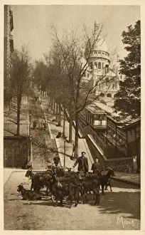 Coeur Prints: Montmartre - Sacre Coeur - base of the Funicular