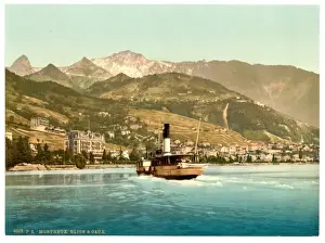 Glion Prints: Montreux and Glion, Geneva Lake, Switzerland