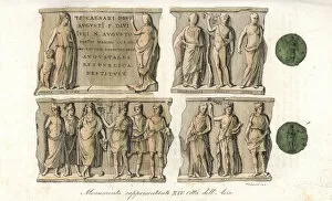 Monument with allegorical statues representing