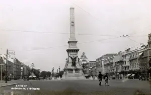 Lisboa Prints: Monument in Avenida da Liberdade, Lisbon, Portugal