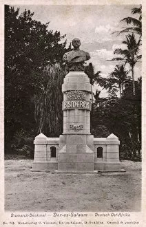 Tanzania Collection: Monument to Bismarck, Dar-es-Salaam, East Africa