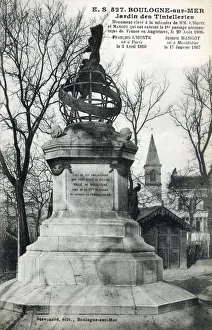 Images Dated 15th December 2020: Monument - cross-channel balloon flight - L Hoste and Mangot