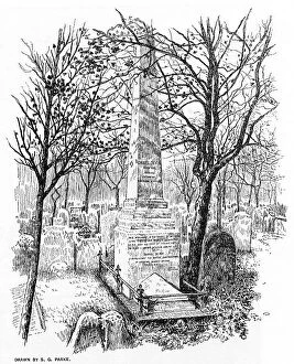 Obelisk Collection: Monument to Daniel Defoe, Bunhill Fields, London