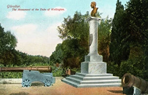 Gibraltar Collection: The Monument of the Duke of Wellington, Gibraltar