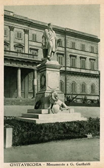 Patriot Collection: Monument to Giuseppe Garibaldi at Civitavecchia, Italy