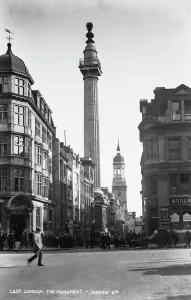 1666 Prints: The Monument in London