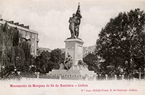 Monument to Marques de Sa da Bandeira, Lisbon, Portugal