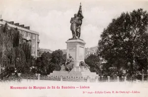 Marques Prints: Monument to Marques de Sa da Bandeira, Lisbon, Portugal