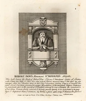 Antiquities Gallery: Monument to Robert Dow in St. Botolph s, Adgate