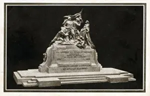 Porters Prints: Monument to soldiers and porters from the Congo who lost their lives fighting during