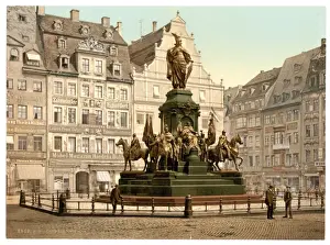 Leipsig Prints: Monument of Victory, Leipsig (i. e. Leipzig), Saxony, German