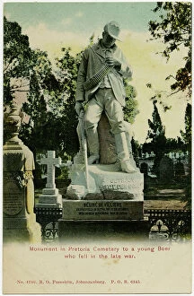 Youthful Collection: Monument to young Boer - Pretoria Cemetery, South Africa