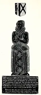 Commemoration Prints: Monumental Brass Rubbing, Elizabeth Parker