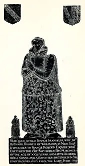 Rubbing Prints: Monumental Brass Rubbing, Frances Franklin