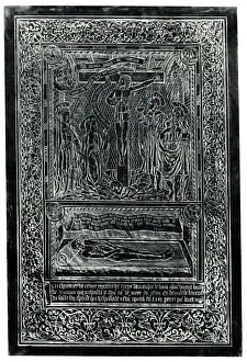 1547 Prints: Monumental brass rubbing, Nicholas le Brun, Jeumont