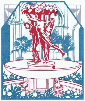 Art Deco Collection: Monumental fountains at the Excelsior Hotel